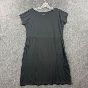 J. Jill Wearever Collection Dress Women's Small Petite Black Pockets Stretch